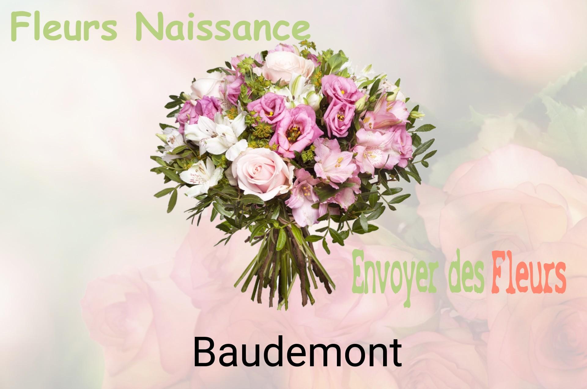 Bouquet de fleurs de naissance livré à Baudemont